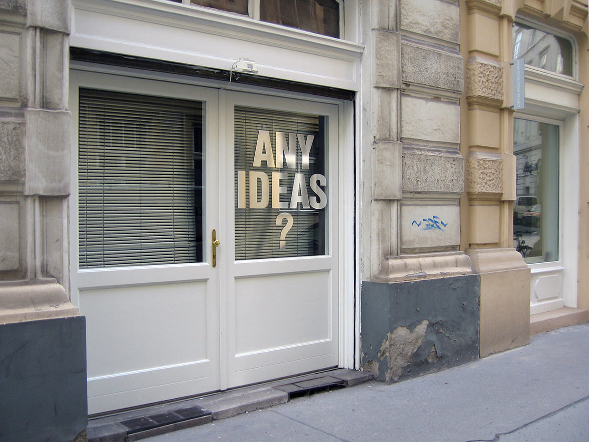 any ideas,Galerie,Galerielager,Frage,exhibition,idea